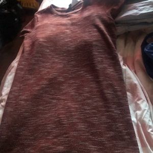burgundy long shirt